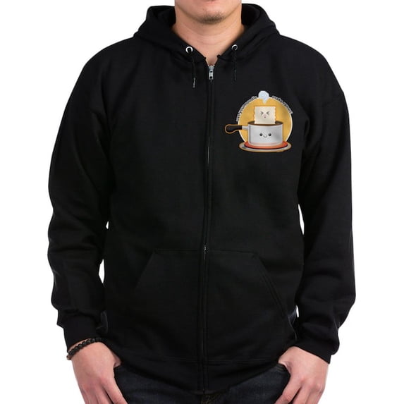 CafePress - Make Ramen Zip Hoodie (Dark) - Zip Hoodie, Classic Hooded Sweatshirt with Metal Zipper