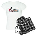thumbnail image 1 of CafePress - Makeup Love Women's Light Pajamas - Women's Short Sleeve Print T-Shirt and Pants Light Cotton Pajama Set, 1 of 7