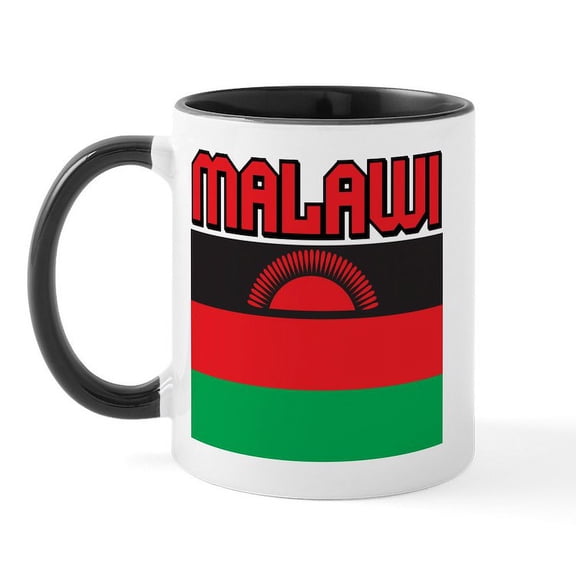 CafePress - Malawi Flag Mug - 11 oz Ceramic Mug - Novelty Coffee Tea Cup