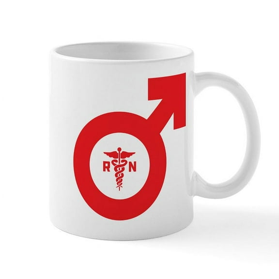 CafePress - Male Nurse Symbol - 11 oz Ceramic Mug - Novelty Coffee Tea Cup