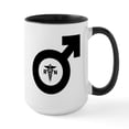 thumbnail image 1 of CafePress - Male Nurse Symbol - 15 oz Ceramic Large White Novelty Mug, 1 of 4