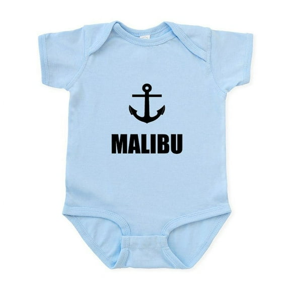 CafePress - Malibu Anchor Body Suit - Baby Light Bodysuit, Size Newborn - 24 Months