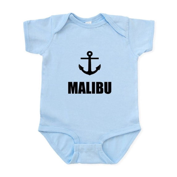 CafePress - Malibu Anchor Body Suit - Baby Light Bodysuit, Size Newborn - 24 Months