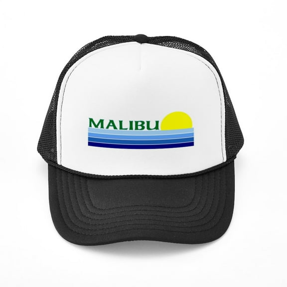 CafePress - Malibu, California - Adjustable Unisex Printed Trucker Hat with Mesh Back