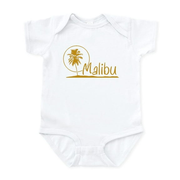 CafePress - Malibu California Vintage Infant Bodysuit - Baby Light Bodysuit, Size Newborn - 24 Months