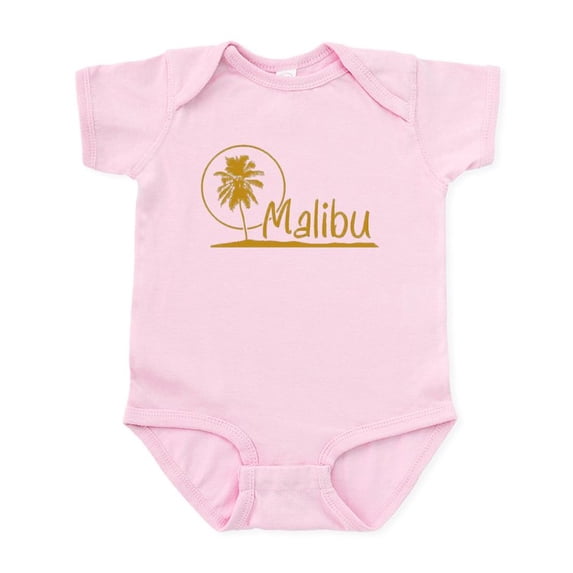 CafePress - Malibu California Vintage Infant Bodysuit - Baby Light Bodysuit, Size Newborn - 24 Months