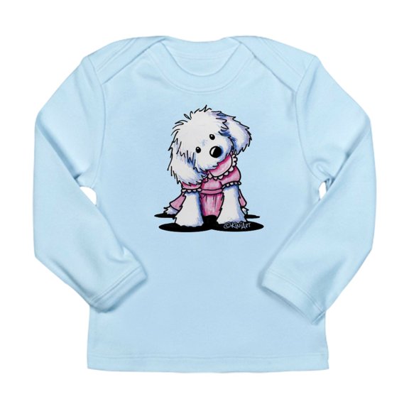 CafePress - Maltese Girl In Pink Long Sleeve Infant T Shirt - Long Sleeve Infant T-Shirt
