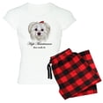 thumbnail image 1 of CafePress - Maltese: High Maintenance Women's Light Pajamas - Women's Short Sleeve Print T-Shirt and Pants Light Cotton Pajama Set, 1 of 7
