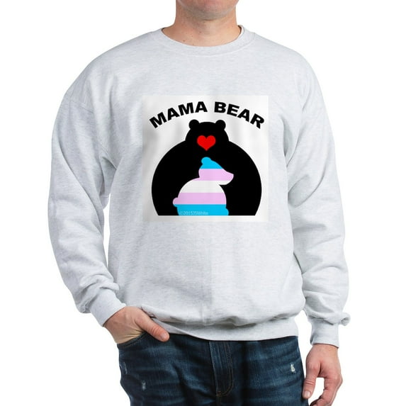CafePress - Mama Bear Trans Sweatshirt - Crew Neck Sweatshirt