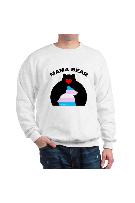 - Mama Bear Trans Sweatshirt - Crew Neck Sweatshirt