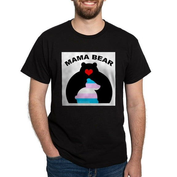 CafePress - Mama Bear Trans T Shirt - Men's Classic Graphic Cotton T-Shirt