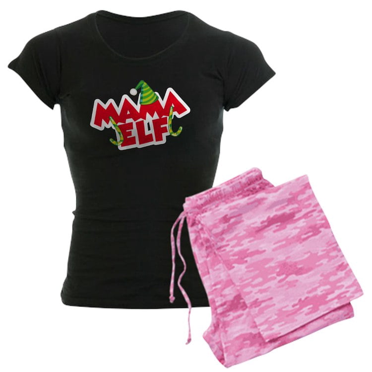 CafePress - Mama Elf - Women's Dark Pajamas