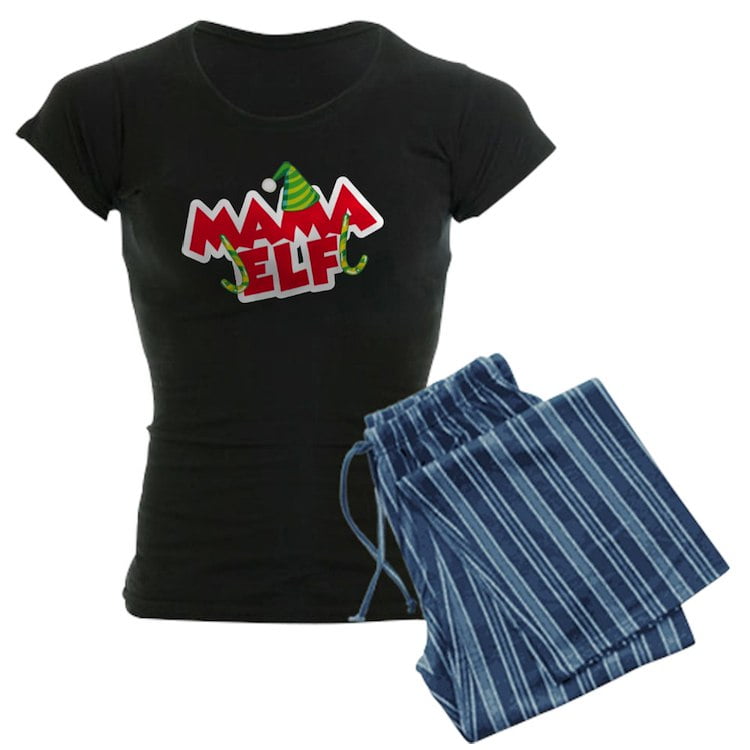 CafePress Mama Elf Women s Dark Pajamas Walmart