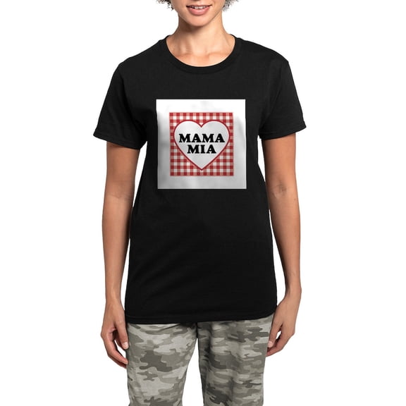 CafePress - Mama Mia Women's Dark Pajamas - Women's Short Sleeve Print T-Shirt and Pants Dark Cotton Pajama Set