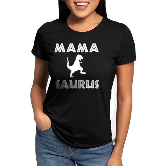 CafePress - Mamasaurus Dinosaur Mom T Shirt - Womens Tri-blend T-Shirt