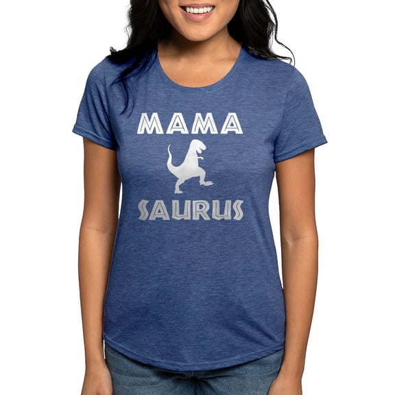 CafePress - Mamasaurus Dinosaur Mom T Shirt - Womens Tri-blend T-Shirt