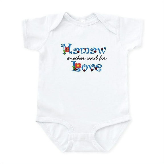 CafePress - Mamaw Love Infant Bodysuit - Baby Light Bodysuit, Size Newborn - 24 Months