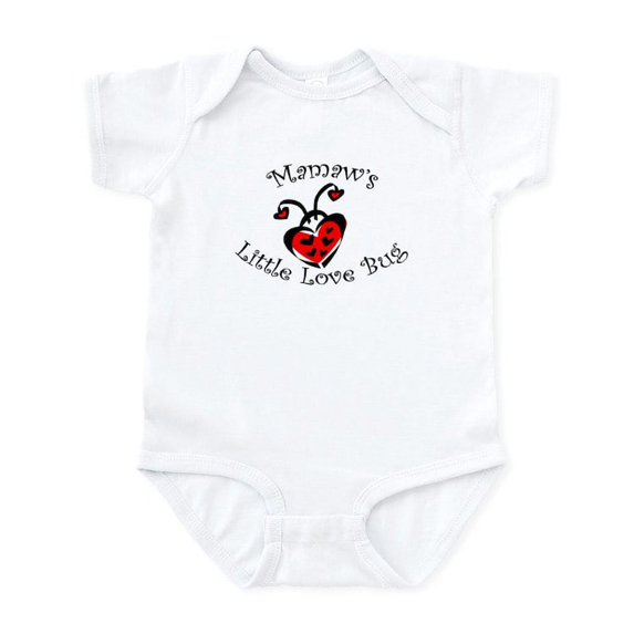CafePress - Mamaw's Love Bug Ladybug Infant Bodysuit - Baby Light Bodysuit, Size Newborn - 24 Months