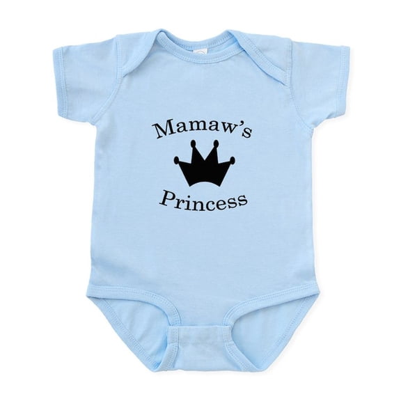 CafePress - Mamaw's Princess Infant Bodysuit - Baby Light Bodysuit, Size Newborn - 24 Months