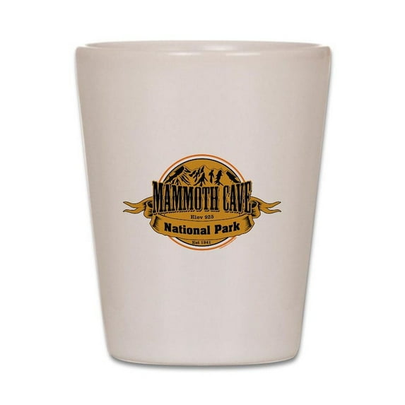 CafePress - Mammoth Cave, Kentucky - White Shot Glass, Unique and Funny Shot Glass