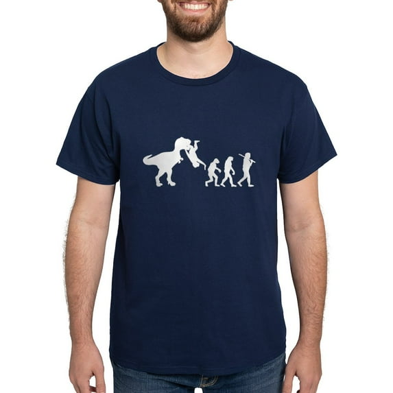 CafePress - Man Evolution T Shirt - Men's Classic Graphic Cotton T-Shirt