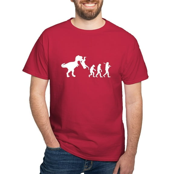 CafePress - Man Evolution T Shirt - Men's Classic Graphic Cotton T-Shirt