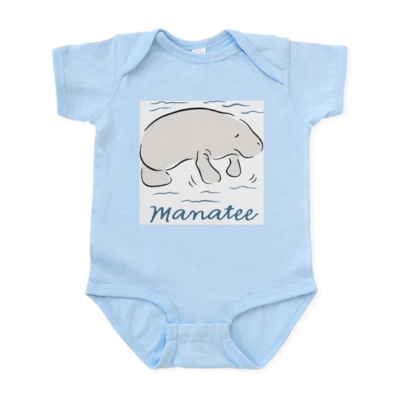 CafePress - Manatee Infant Bodysuit - Baby Light Bodysuit, Size Newborn - 24 Months