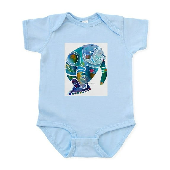 CafePress - Manatees Endangered Species Infant Bodysuit - Baby Light Bodysuit, Size Newborn - 24 Months