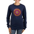 thumbnail image 1 of CafePress - Mandala Cats Long Sleeve T Shirt - Women's Long Sleeve Graphic Tee Casual Fit, 1 of 4