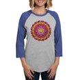 thumbnail image 1 of CafePress - Mandala Cats Long Sleeve T Shirt - Womens Baseball Tee, 1 of 4