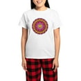 thumbnail image 1 of CafePress - Mandala Cats Pajamas - Women's Short Sleeve Print T-Shirt and Pants Light Cotton Pajama Set, 1 of 7