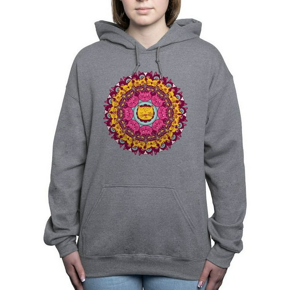 CafePress - Mandala Cats Sweatshirt - Pullover Hoodie, Classic & Comfortable Hooded Sweatshirt