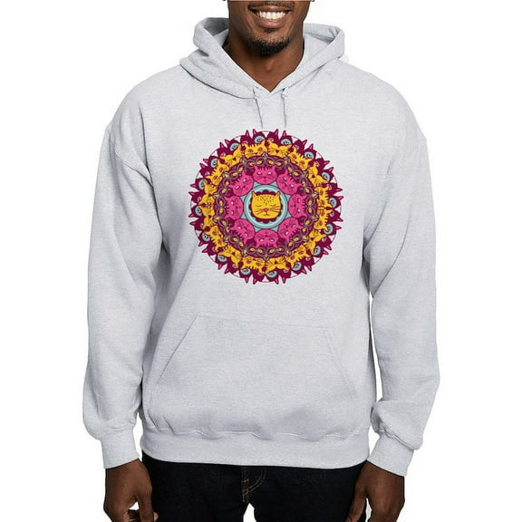 CafePress - Mandala Cats Sweatshirt - Pullover Hoodie, Hooded Sweatshirt