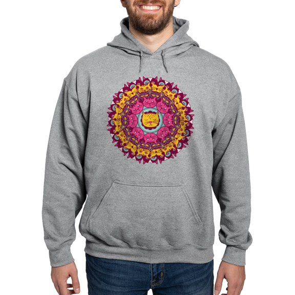 CafePress - Mandala Cats Sweatshirt - Pullover Hoodie, Hooded Sweatshirt