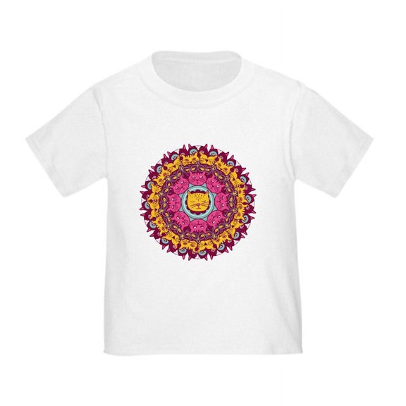 CafePress - Mandala Cats T Shirt - Cute Toddler T-Shirt, 100% Cotton