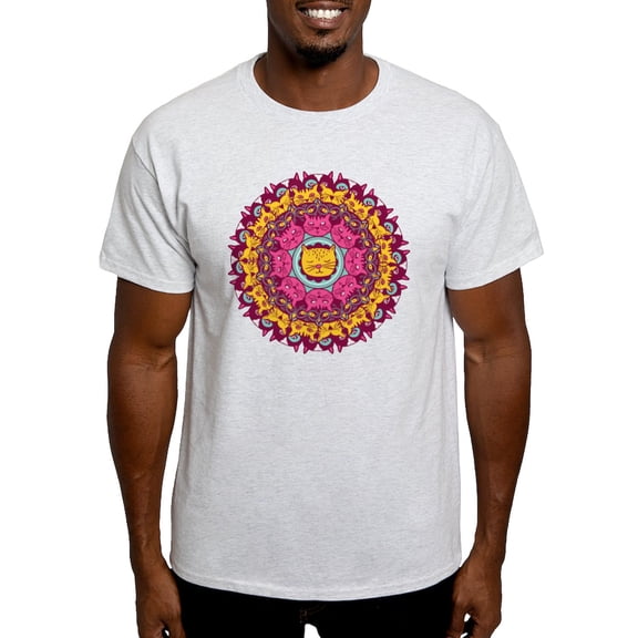 CafePress - Mandala Cats T Shirt - Men's Classic Graphic T-Shirt
