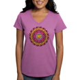 thumbnail image 1 of CafePress - Mandala Cats T Shirt - Women's V-Neck Dark T-Shirt, 1 of 4