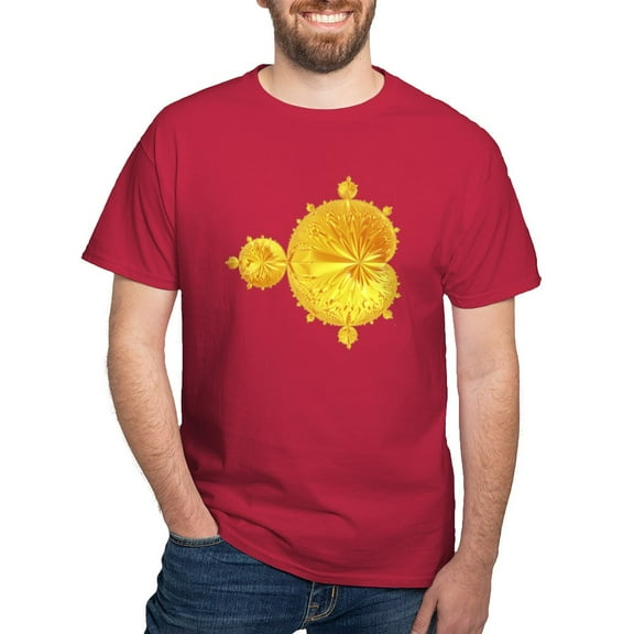 CafePress - Mandelbrot Sun Fractal Black T Shirt - Men's Classic Graphic Cotton T-Shirt