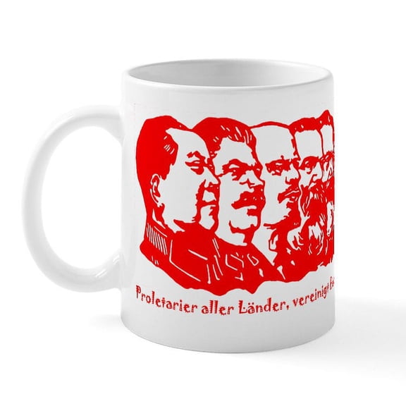 CafePress - Mao,Stalin,Lenin,Engels,Marx Mug - 11 oz Ceramic Mug - Novelty Coffee Tea Cup