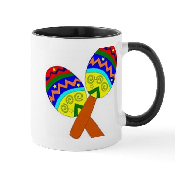 CafePress - Maracas Mugs - 11 oz Ceramic Mug - Novelty Coffee Tea Cup