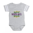 thumbnail image 1 of CafePress - Mardi Gras - Cute Infant Baby Football Bodysuit, 1 of 3