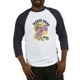 thumbnail image 1 of CafePress - Mardi Gras Flamingo Baseball Jersey - Cotton Baseball Jersey, 3/4 Raglan Sleeve Shirt, 1 of 4
