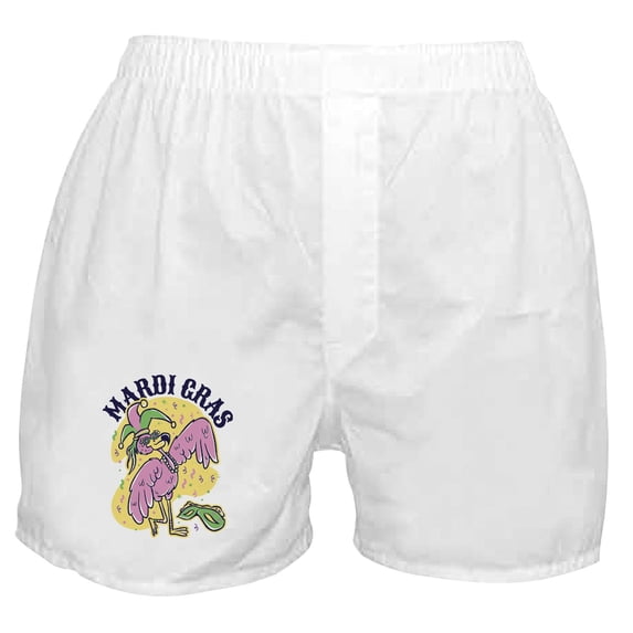 CafePress - Mardi Gras Flamingo - Men's Novelty Boxer Shorts