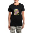 thumbnail image 1 of CafePress - Mardi Gras Flamingo Pajamas - Women's Short Sleeve Print T-Shirt and Pants Dark Cotton Pajama Set, 1 of 7
