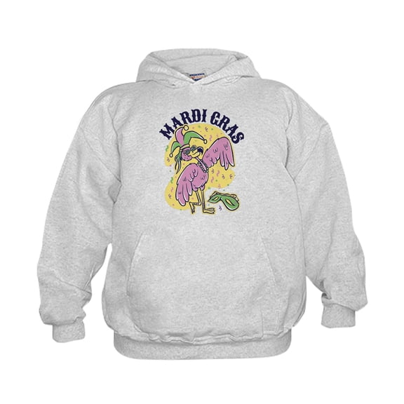 CafePress - Mardi Gras Flamingo Sweatshirt - Kids Hooded Sweatshirt, Classic Hoodie