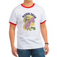 thumbnail image 1 of CafePress - Mardi Gras Flamingo T Shirt - 100% Cotton Ringed T-Shirt, 1 of 4