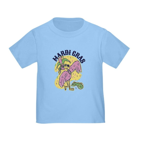 CafePress - Mardi Gras Flamingo T Shirt - Cute Toddler T-Shirt, 100% Cotton
