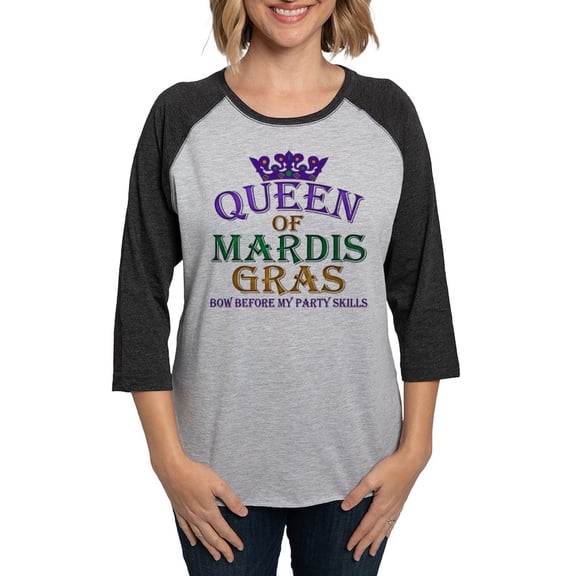 CafePress - Mardis Queen - Womens Baseball Tee