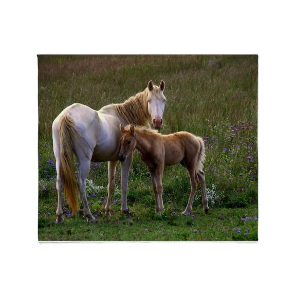 CafePress - Mare And Foal Throw Blanket - Soft Fleece Throw Blanket, 50"x60" for All Ages
