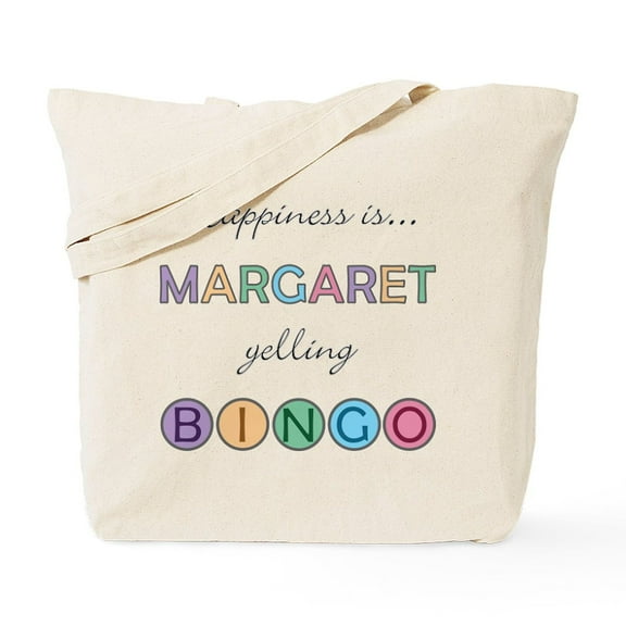 CafePress - Margaret BINGO Tote Bag - Unisex Canvas Tote Bag, Beige, 1-Piece